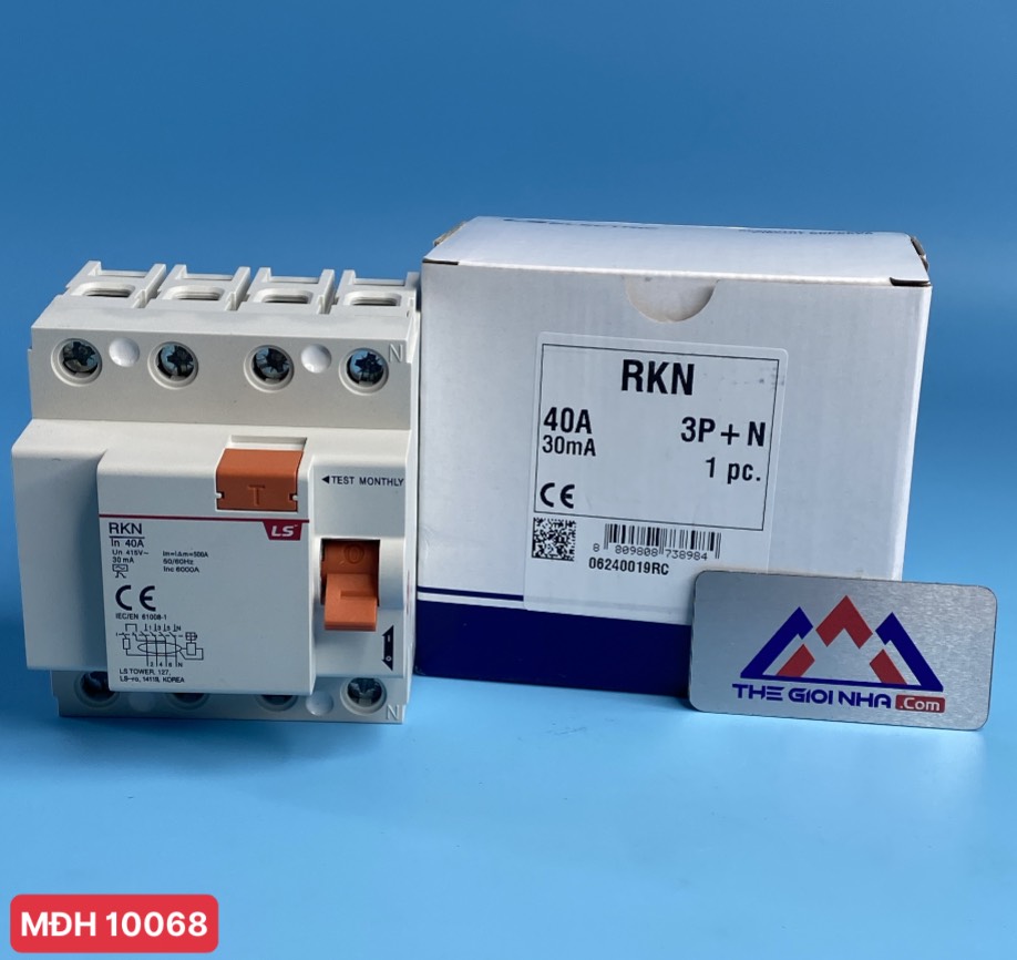 Cầu dao chống rò RCCB 3P+N 40A 6kA LS